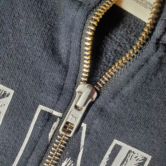 PINK VS Black & White 1/4 Zip Pullover Sweatshirt Size Large NWOT - Picture 7 of 16